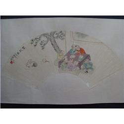 fine Chinese Fan Painting #1745444