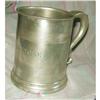 Image 1 : Early Victorian Pewter Pint Mug 1841 #1745479