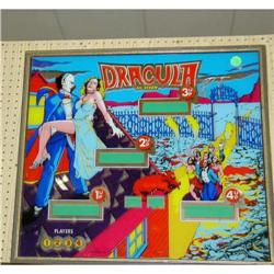 Dracula Pinball Game Framed Glass Backboard #1745667