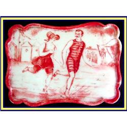 VICTORIAN OPEN SALT TRENCH  HP SEASIDE BATHERS #1745676