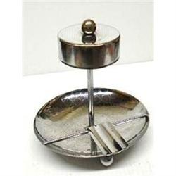 LOVELY ART DECO CHROME ASHTRAY #1751983