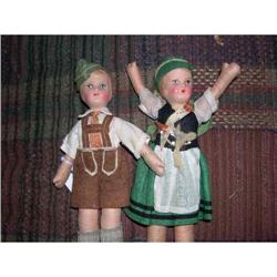 8" German Bisque Head Pair #1752166