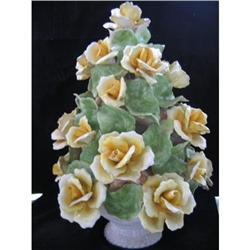 Huge Capodimonte Tree of Roses Centerpiece #1752294