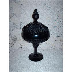 Indiana Glass Compote Diamond Point #1752708