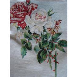 ANTIQUE CIGARETTE SILKS PRINTED FLOWERS, #1753135