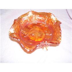 Fenton marigold 3 Footed Hearts & vine #1753180