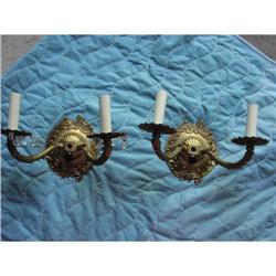 Cast Brass Victorian  Wall Sconces #1765414