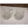 Image 1 : Crystal Sugar and Creamer Set Mint. WATERFORT #1765546