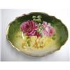 Image 1 : HAND PAINTED CABBAGE ROSES - OVAL DISH #1765550