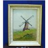 Image 1 : VINTAGE OIL ON BOARD PICTURE - WINDMILL #1765573