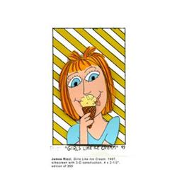 Girls Like Ice Cream 3D pop art by James Rizzi #1765720