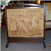 Image 1 : Victorian Oak/Tapestry Fire Screen #1765752