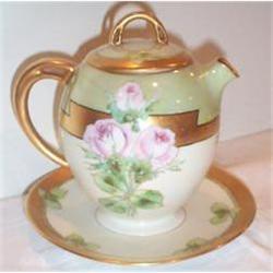 Hand Painted Royal Austrian Rose Covered Syrup #1765823