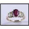 Image 1 : Rich 14K Yellow Gold Ruby and Diamond Ring #1765851