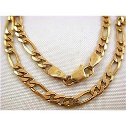 Vintage FIGARO 14K Gold Necklace ITALY 12.5 gr #1766185