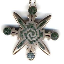 Mexican Sterling Miguel Melendez Pendant Brooch#1766207