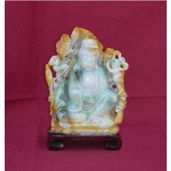 Vintage Jade Stone Kwan Yin #1766340