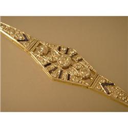 Bracelet  Vintage  18ct.  Saphire  Diamond   #1777081