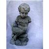 Image 1 : Greek Mythological Pan Statue Concrete 19th C #1777145