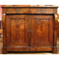 French Restoration Period Solid Walnut Buffet #1777188