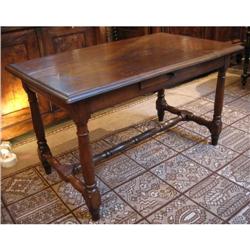 Louis XIII Solid Oak Desk #1777198