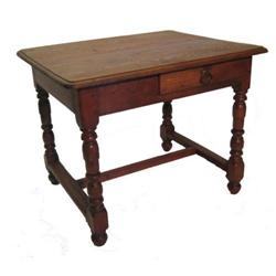 Louis XIII Solid Oak Desk #1777202