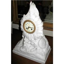 Sunflower Marble Mantel Clock #1777309