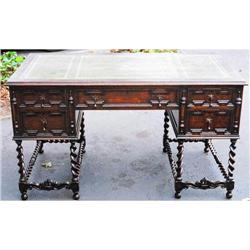 Oak Desk with Twisted legs  #1777331