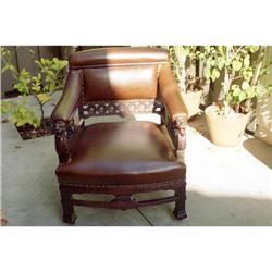 Victorian Arm -chair with Lion's motif #1777342