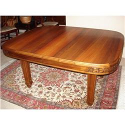 French Art Nouveau walnut Dining Table #1777344