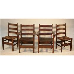 Set of 4 Gustav Stickley Chairs #1777353