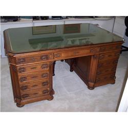 French-Liege Oak Partners Desk #1777361