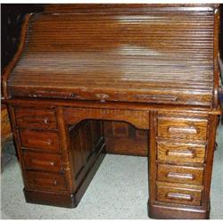 Oak Rolltop Desk #1777441