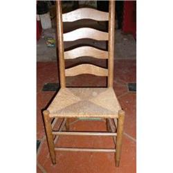 Set of Eight  Country Ladderback Dining Chairs #1777498