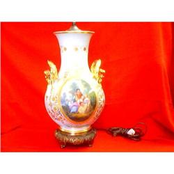 HAND PAINTED PORCELAIN LAMP #1777709