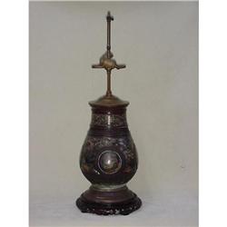 Champleve Enamel Lamp  #1777815