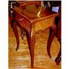 Image 1 : French End table  fine marquetry and drawer #1777938