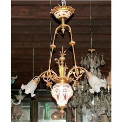 Fine Art Nouveau 2L chandelier  #1777996