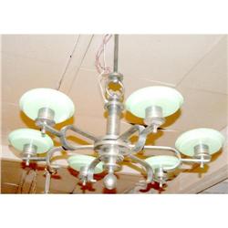 Art Deco 6 Lights  Chandelier 39i wide #1777999