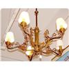 Image 1 : Gas bronze chandelier  converted   #1778000