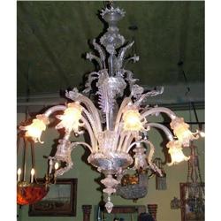 Fantastic 8 lights Antique Murano chandelier #1778005