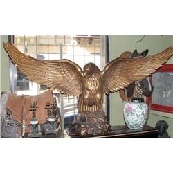 Huge wood carved Eagle  Gilt  #1778033