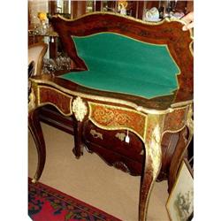 French Louis XV Boulle style game Table #1778044