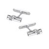 Natural 0.07 CTW Diamond Cuff Links 14K White Gold - REF-54T9X