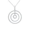 Image 1 : Natural 0.59 CTW Diamond Necklace 14K White Gold - REF-59T4X