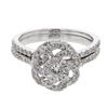 Image 1 : Natural 0.85 CTW Diamond & Wedding Ring Set 14K White Gold - REF-97F2M