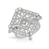Image 1 : Natural 0.74 CTW Diamond Ring 18K White Gold - REF-190W8H