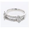 Image 1 : Natural 0.60 CTW Diamond Ring 18K White Gold - REF-171T2X