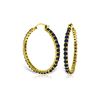 Genuine 6 ctw Sapphire Earrings 14KT Yellow Gold - REF-125W6Y