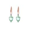 Genuine 22.6 ctw Blue Topaz & Diamond Earrings 14KT Rose Gold - REF-57K6V